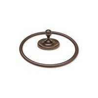 Portsmouth Towel Ring 7-3/8" Long Venetian Bronze Harney Hardware 15015