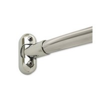 Harney Hardware 5146508, Curved Shower Rod, Stainless Steel, 5ft, Polished
