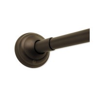 Harney Hardware 5146708, Curved Shower Rod, Stainless Steel, 5ft, Oil Rubbed Bronze Powder