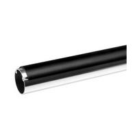 KV P35-2438NA 96in Notched Aluminum Closet Tubing with Black PVC Cover, Knape and Vogt