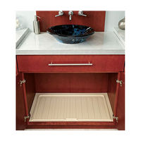 Vanity Sink Base Drip Tray 34-1/2" W Almond Bulk-12 Rev-A-Shelf SBVDT-3336-A-12
