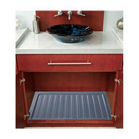 Vanity Sink Base Drip Tray 28-1/2" W Silver Bulk-12 Rev-A-Shelf SBVDT-2730-S-12