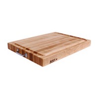 John Boos RAFR2418 24 L Cutting Board with Chrome Handles, Gift Collection, Maple, 24 L x 18 W x 2-1/4 Thick