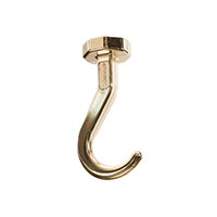 Glideware 4" Long Hook Brass Box of 7 GLD-HK-L-BR
