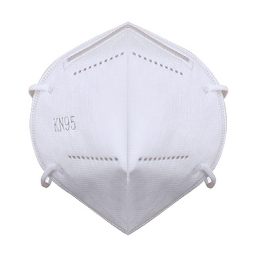 KN95 Disposable Face Mask White Bulk/50