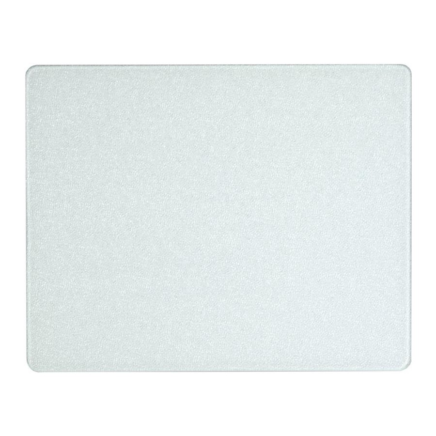 Vance 20160, 16in Portable Glass Cutting Board with (4) Non-Slip Rubber Feet, Vance Series, White, 16 W x 20 L