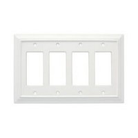 Liberty Hardware 126338, Wall Plate, White, Wood Architectural