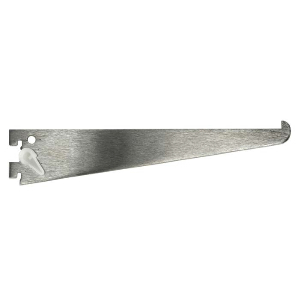 160 Series 14" Single Slotted Shelf Bracket with Lock Lever Anochrome Knape and Vogt 160LL ANO 14