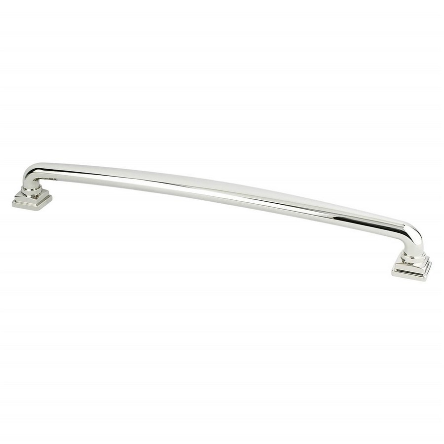 Tailored Traditional Appliance Pull 12" Center to Center Polished Nickel Berenson 1304-1014-P