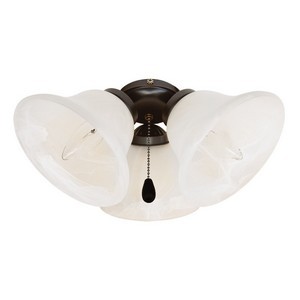 Design House 154187 3-Light Ceiling Fan Light Kit, Oil Rubbed Bronze