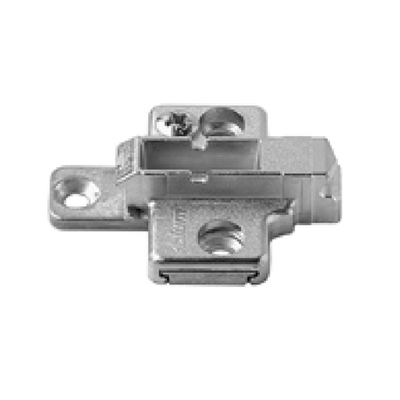 3mm CLIP Cruciform Mounting Plate with Two-Part Adjustment System Screws Blum 175H9130