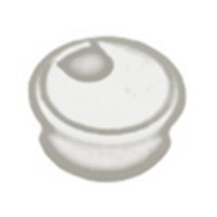 Hughes H785BP-X, Round Plastic Grommet Cap, Wire Cut-Out Type, Fits Bore Hole Size: 1-3/4, Brass, 10-Pack