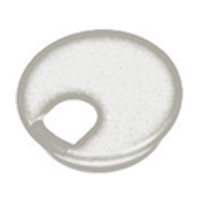 Hughes H786CP-100 Bulk-100, Round Plastic Grommet Cap, Wire Cut-Out Type, Fits Bore Hole Size: 2-1/2, Chrome