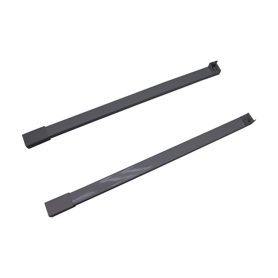 Single Square Gallery Rail 22" L Grey Pack of 2 WE Preferred 0684322551961 25
