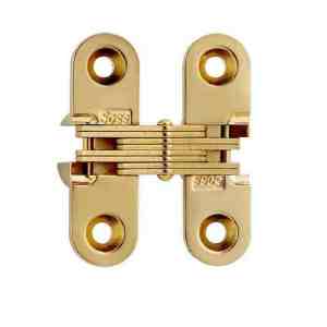 SOSS #203, 1-3/4" Invisible Hinge, Bright Brass, 203CUS3
