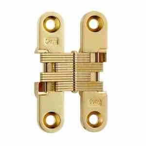 SOSS #204, 2-3/8" Invisible Hinge, Bright Brass, 204CUS3
