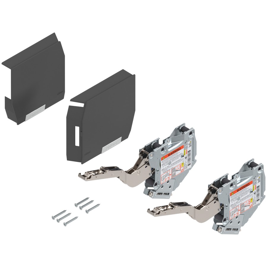 AVENTOS HK-S Lift Mechanism/Cover Set PF 40-85 Dark Grey Blum 20K2C00.N6