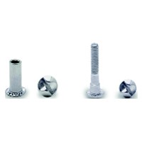 Jacknob Toilet Partition Zamak Screw Pack for Strikes/Keepers, Chrome