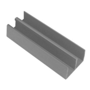 Plastic Upper Guide for 1/2" By-Passing Wood Doors Grey 12' Epco 2212-G