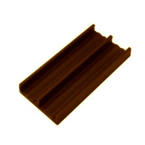 Plastic Door Track for 3/4" By-Passing Wood Doors 12' Brown Epco 234-BR