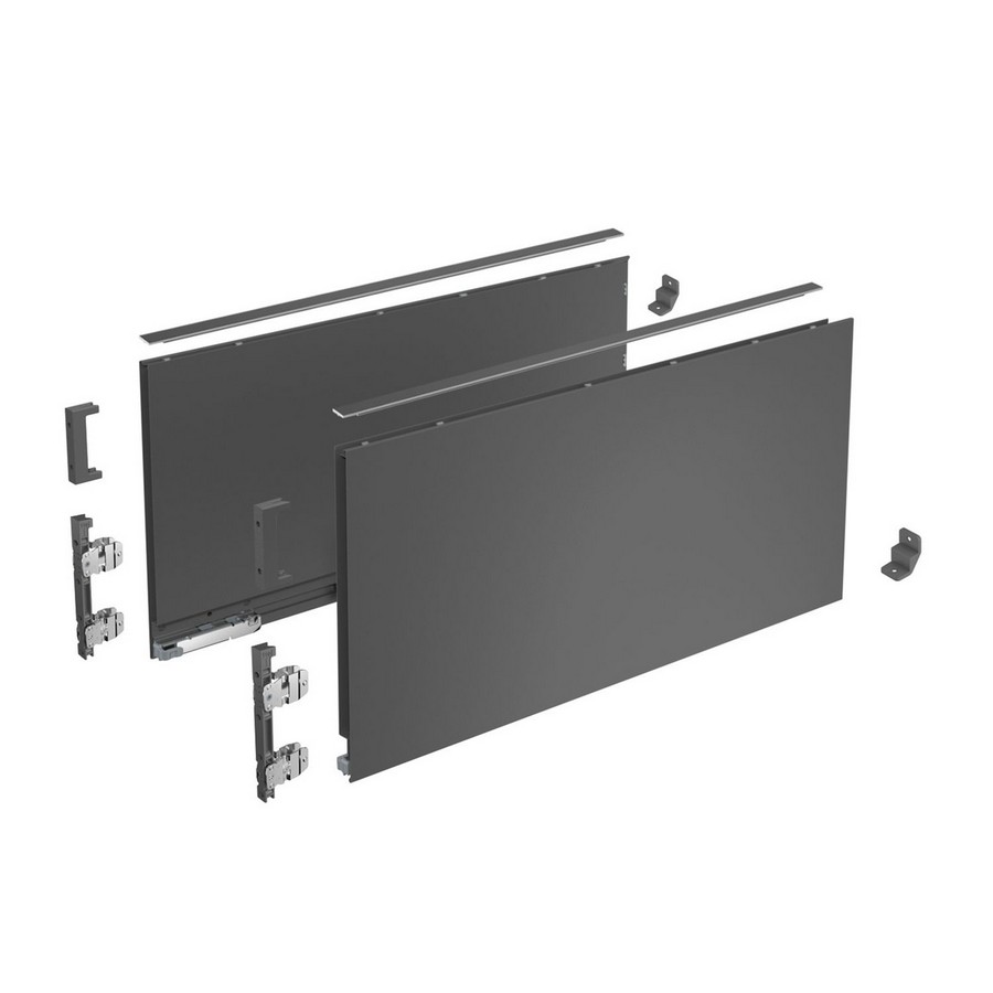 AvanTech YOU 500mm Double Walled Pot/Pan Drawer System 251mm High Anthracite Hettich 9 296 755