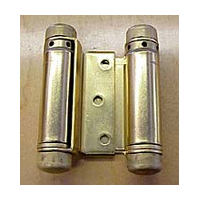 Bommer 3029-3-633, 3in Gate/Spring Hinges, Double Acting for 3/4 - 1in Thick Doors, Dull Brass