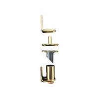 Bommer 7512-632, Gravity Pivot, Louver Hinge Kits, Double Acting, Door Swing Direction Does Not Hold Door Open, Bright Brass