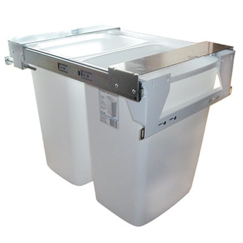 Slide-Away 401DMX-W Double 36QT Top Mount Trash Pull-Out