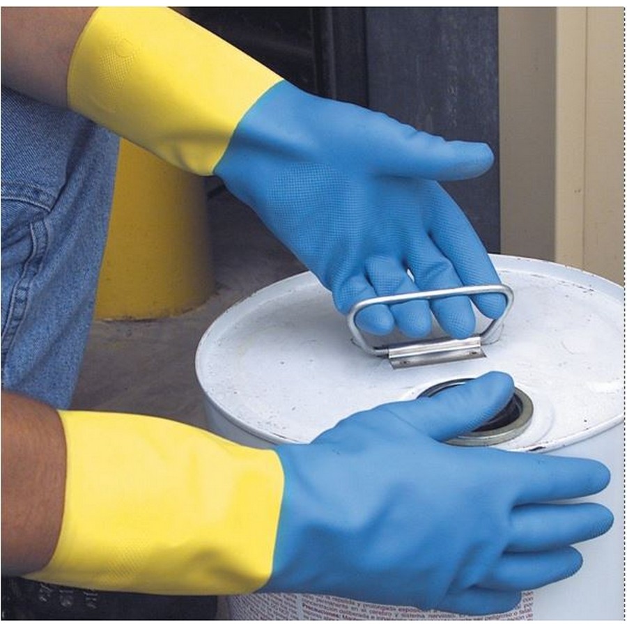 Chemical Resistant Neoprene Over Latex Gloves Pack of 12 Pair M Northern Safety 346431-M