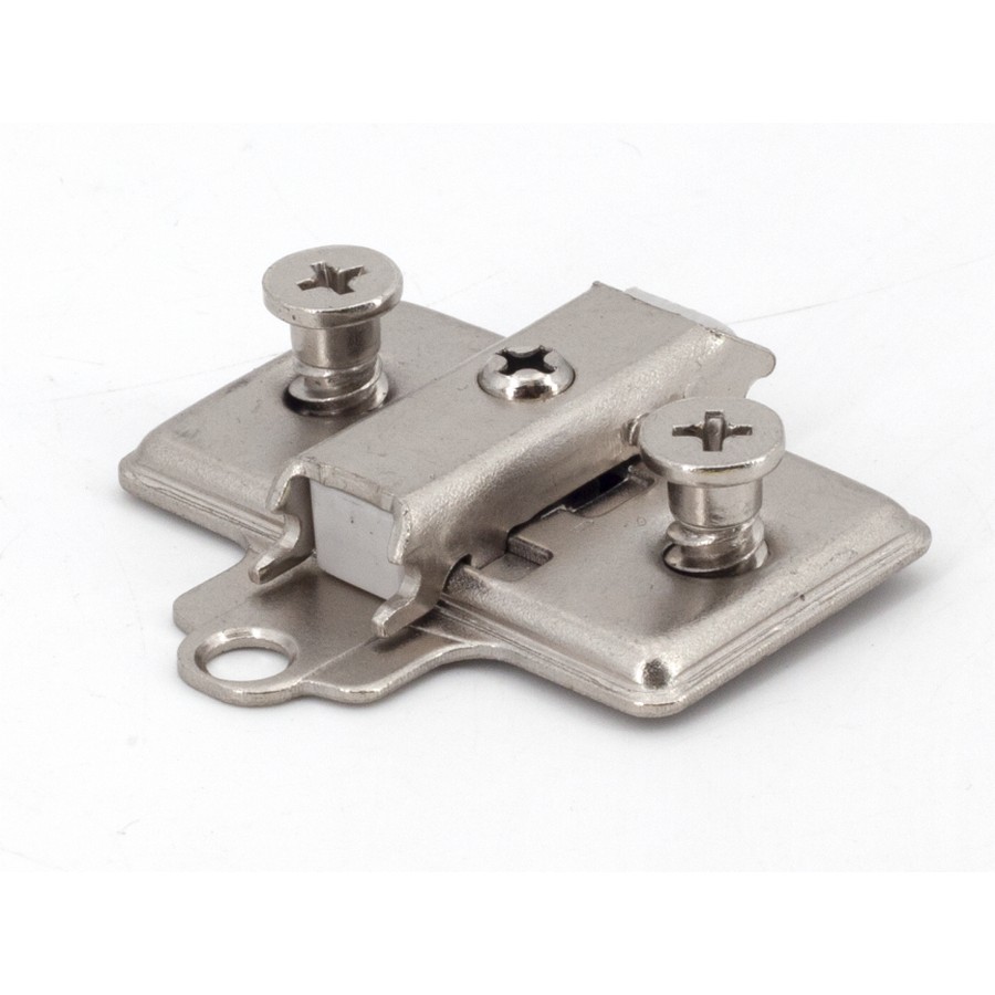 Olympia 2 Hole Standard Mounting Plate 32mm C/C with Pre-Mounted Screws Sugatsune 360-P4W-32T-DS