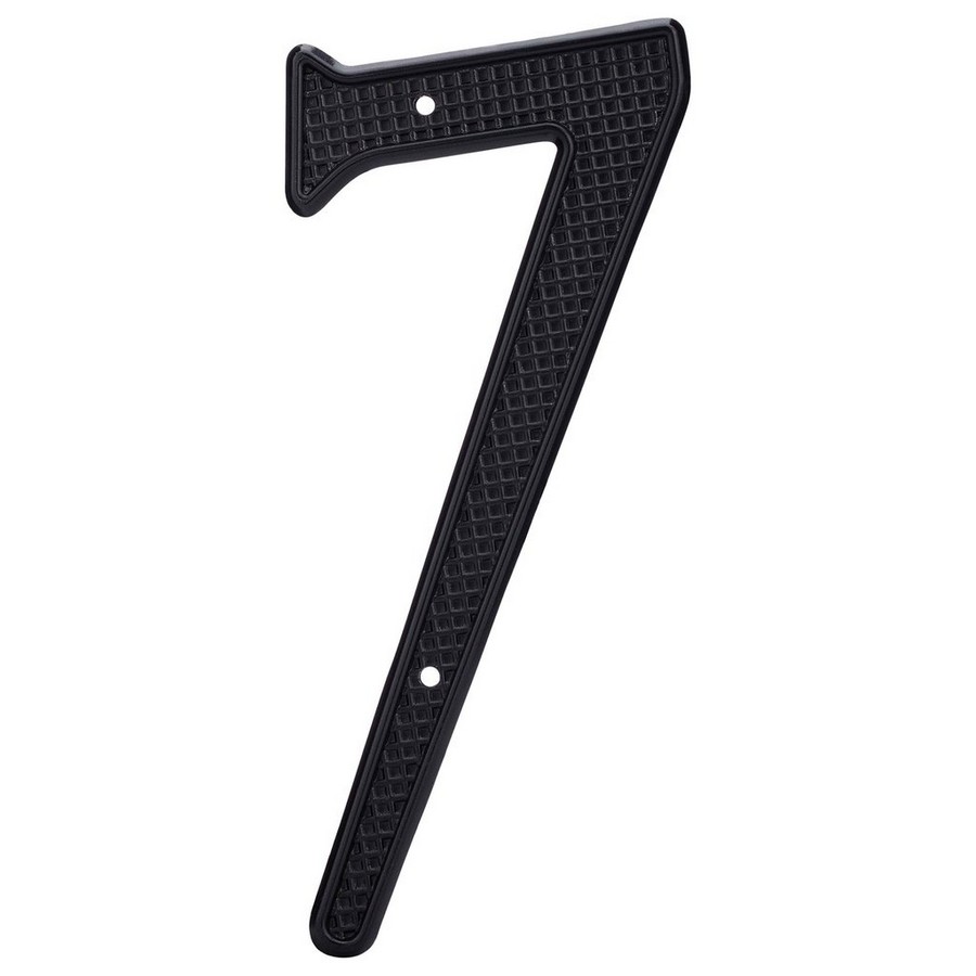 4" Nail On House Number 7 Black Harney Hardware 37507