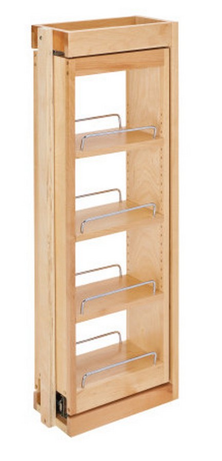 6 " W x 33" H Pull-Out Between Cabinet Wall Filler with Soft-Close Rev-A-Shelf 432-WFBBSC33-6C