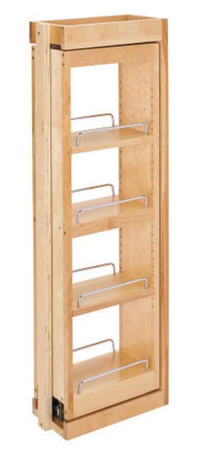 6" W x 36" H Pull-Out Between Cabinet Wall Filler with Soft-Close Rev-A-Shelf 432-WFBBSC36-6C