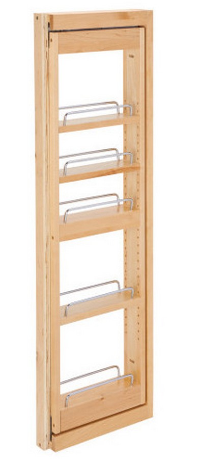 3" W x 39" H Pull-Out Between Cabinet Wall Filler with Soft-Close Rev-A-Shelf 432-WFBBSC39-3C
