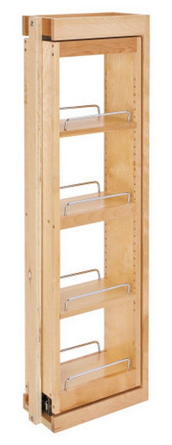 6" W x 39" H Pull-Out Between Cabinet Wall Filler with Soft-Close Rev-A-Shelf 432-WFBBSC39-6C