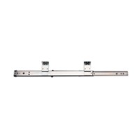 KV 8150P 20, 20in 75inlb Side Mount ball Bearing 3/4 Ext Drawer Slide, Anochrome, Polybag, Knape and Vogt