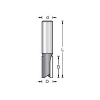 Amana Tool 45415, Straight Plunge Carbide Tip Bit, 2 Flute, 1/2 Shank, D - 3/8, h - 1-1/4, d - 1/2, L - 3in