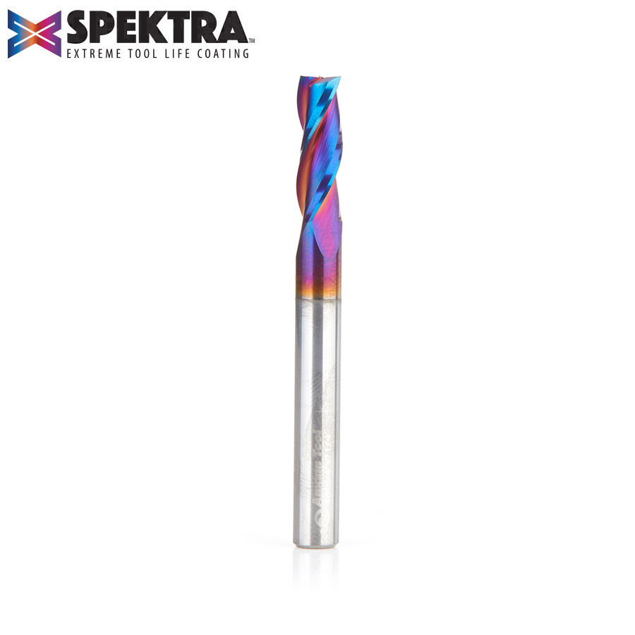 Solid Carbide Up-Cut Spiral 1/4 Dia Composite, Fiberglass & Phenolic Cutting Spektra Router Bit Amana Tool 46094-K