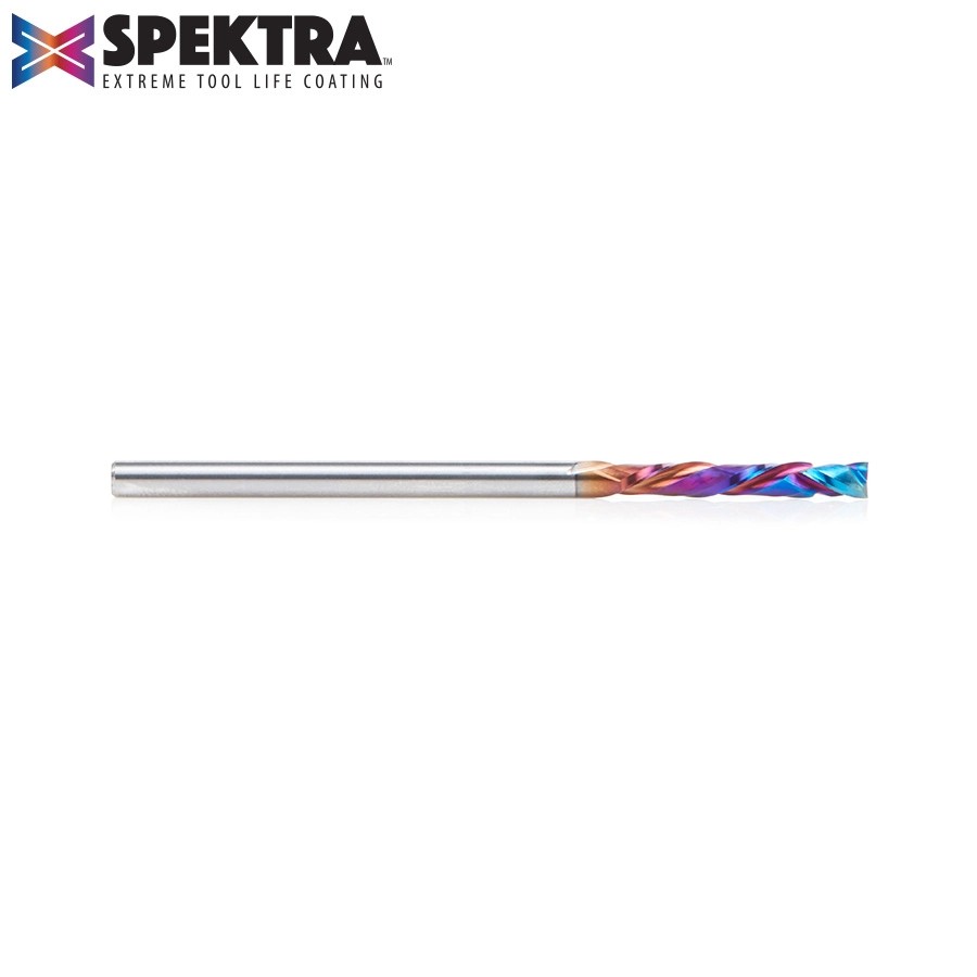 CNC Solid Carbide Spektra Extreme Tool Life Coated Compression Spiral 1/8" Shank Amana Tool 46180-K