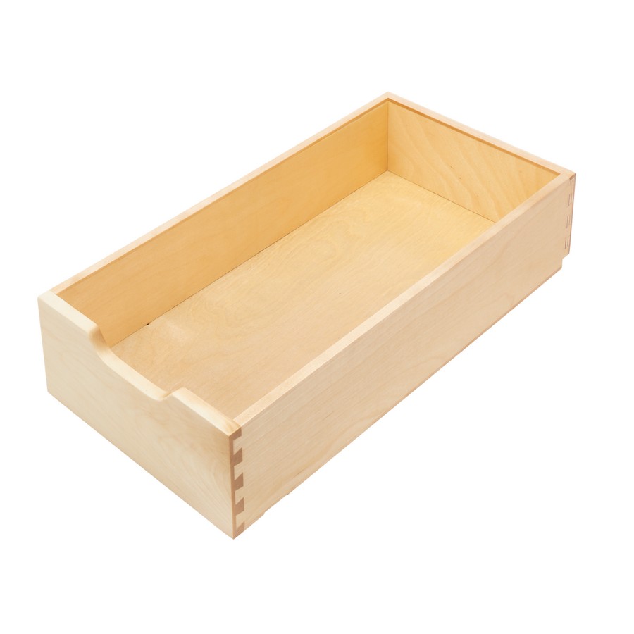 12" Wood Pull-Out Drawer with Soft-Close (22" Depth) Maple Rev-A-Shelf 4WDB-1222SC-1