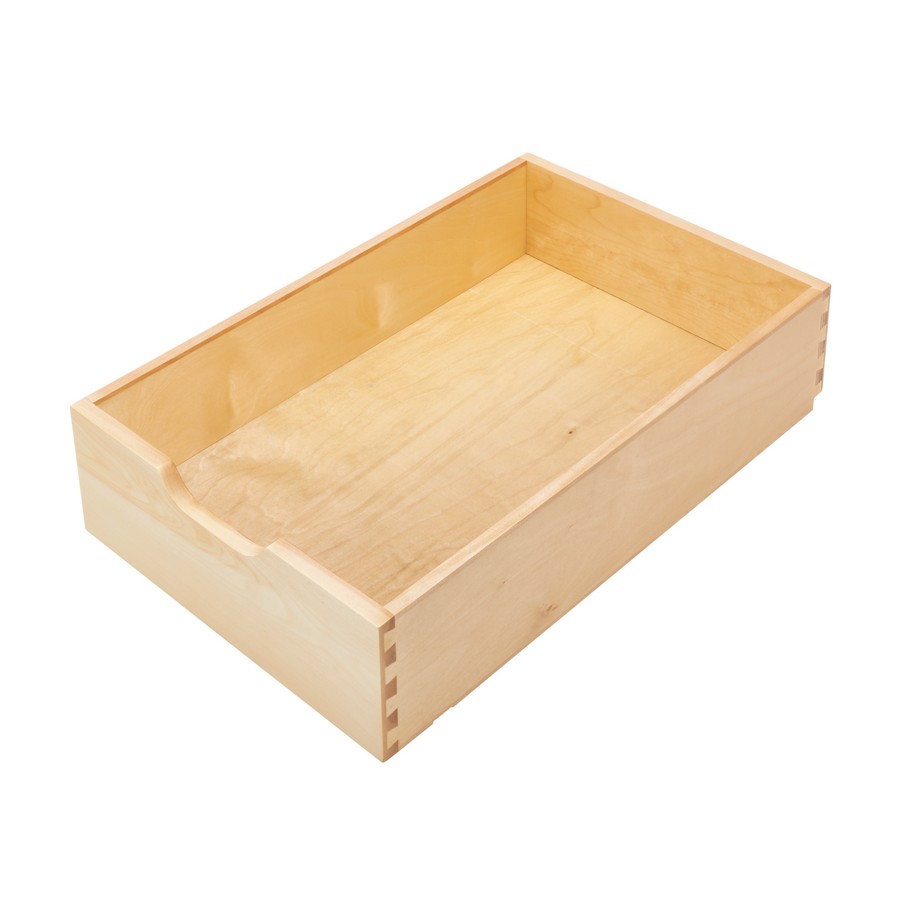 15" Wood Pull-Out Drawer with Soft-Close (22" Depth) Maple Rev-A-Shelf 4WDB-1522SC-1
