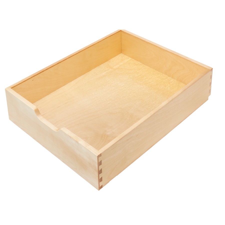 18" Wood Pull-Out Drawer with Soft-Close (22" Depth) Maple Rev-A-Shelf 4WDB-1822SC-1
