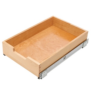 14" Wood Standard Pull-Out Drawer with Soft-Close Maple Rev-A-Shelf 4WDB4-18SC-1