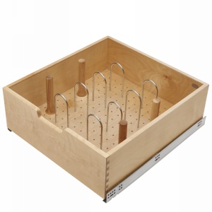 20" Wood Tall Drawer Box with Soft-Close for 4PIL Series Rev-A-Shelf 4WDB7-PIL-24SC-1