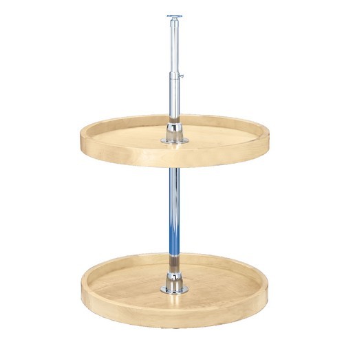 18" Wood Full Circle 2 Shelf Lazy Susan Natural Maple Independently Rotating Rev-A-Shelf 4WLS072-18-52