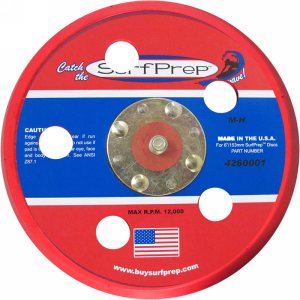SurfPrep 5" Backup Pad, No Hole, PSA, Flex Edge