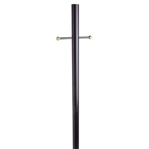 Design House 501817 Outdoor Lamp Post with Cross Arm, 80 X 3, Black