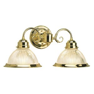 Design House 503029 Millbridge 2-Light Wall Sconce, Polished Brass