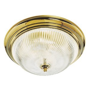 Design House 507236 3-Light Ceiling Mount Light Fixture, Polished Brass