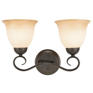 Design House 512640 Cameron 2-Light Wall Sconce, Oil Rubbed Bronze